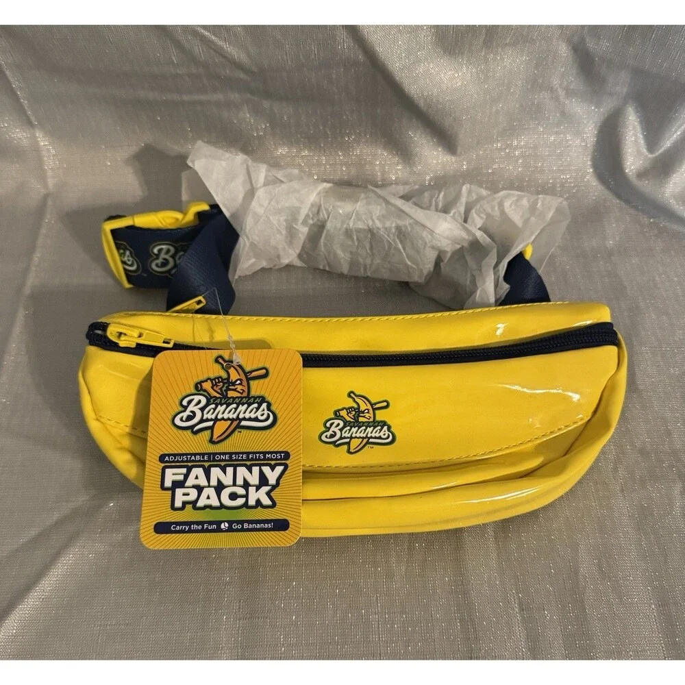 New Savannah Bananas Fanny Pack, Yellow Banana One Size Fits Most